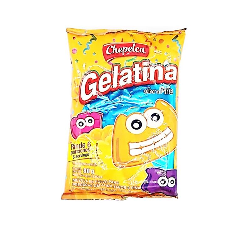CHEPELCA GELATINA SABOR PINA 80GR
