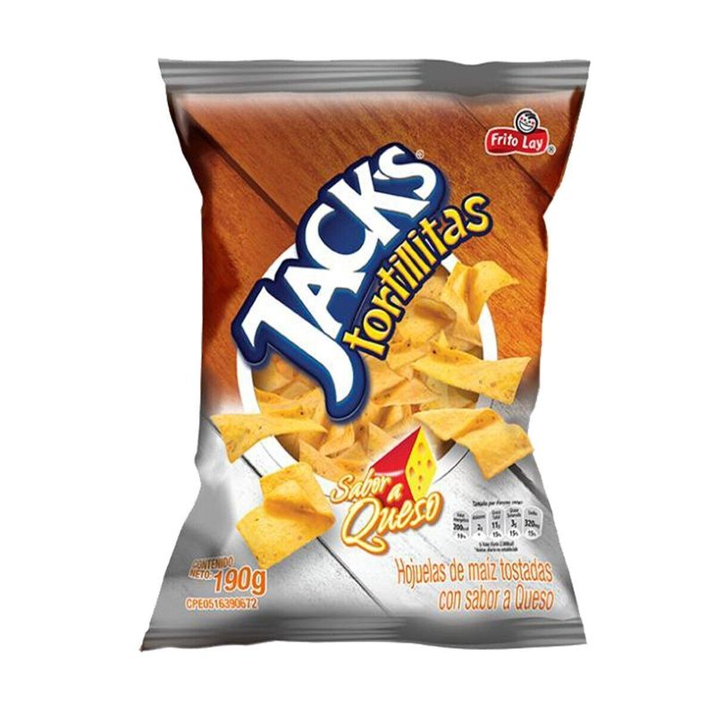 JACKS TORTILLITAS QUESO 190GR