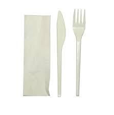 KITS CUCHILLO-TENEDOR Y SERVILLETA 3UNS SELVA