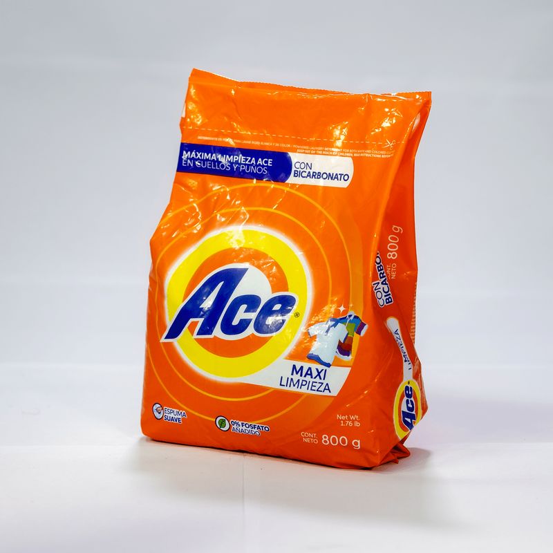 ACE DETERGENTE MAXI LIMPIEZA 800GR