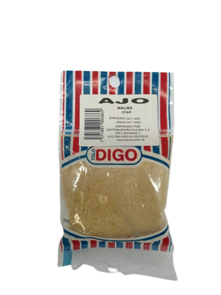 DIGO AJO MOLIDO 25GR