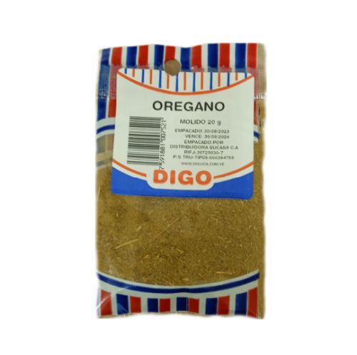 DIGO OREGANO MOLIDO 20GR