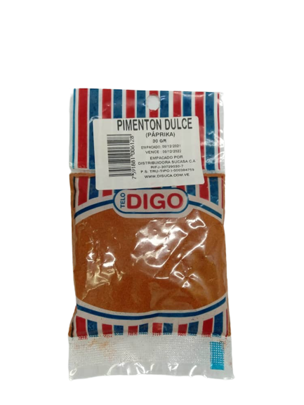 DIGO PIMENTON DULCE MOLIDO 30GR