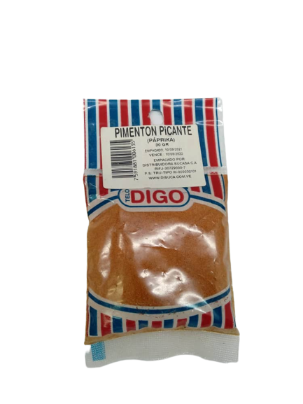 DIGO PIMENTON PICANTE MOLIDO 30GR