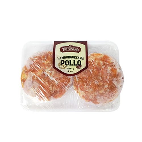 TREVISANO HAMBURGUESAS DE POLLO 4UND 456GR