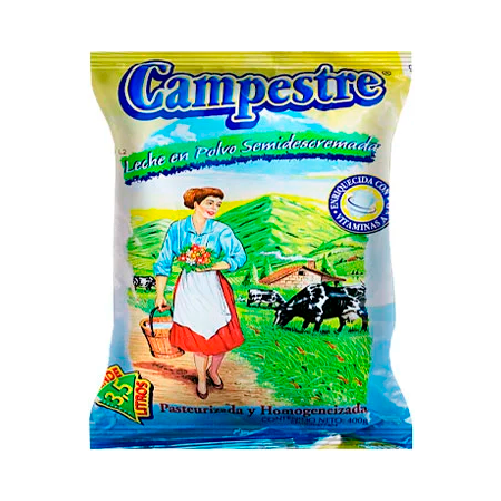 CAMPESTRE LECHE EN POLVO SEMIDESCREMADA 400G