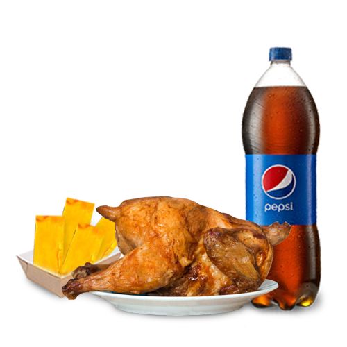 POLLO ASADO+4 BOLLOS COMBO