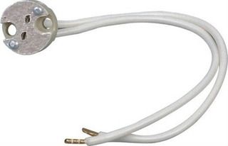 SOCATE CERMICA P.BOMBILLO MR16/EU5.3 C.CABLE 8CM