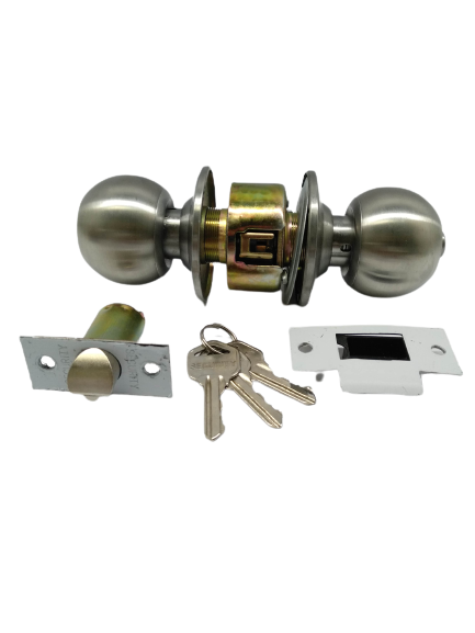 CERRADURA POMO P/DORMITORIO SATINADO SECURITY