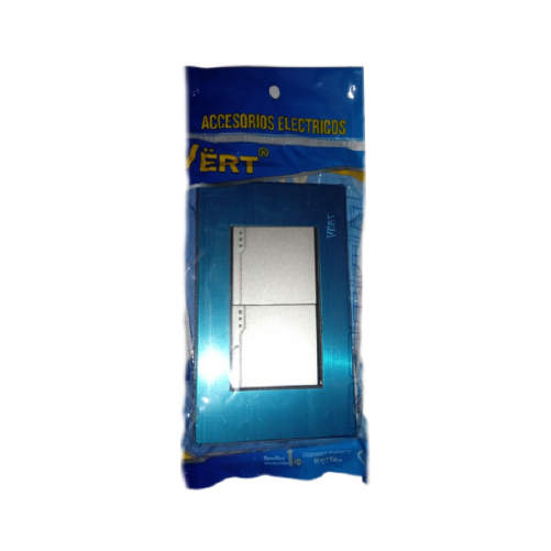 INTERRUPTOR DOBLE 2 WAY COLOR GRIS PLOMO VERT INTERRUPTOR DOBLE 2 WAY COLOR GRIS PLOMO VERT