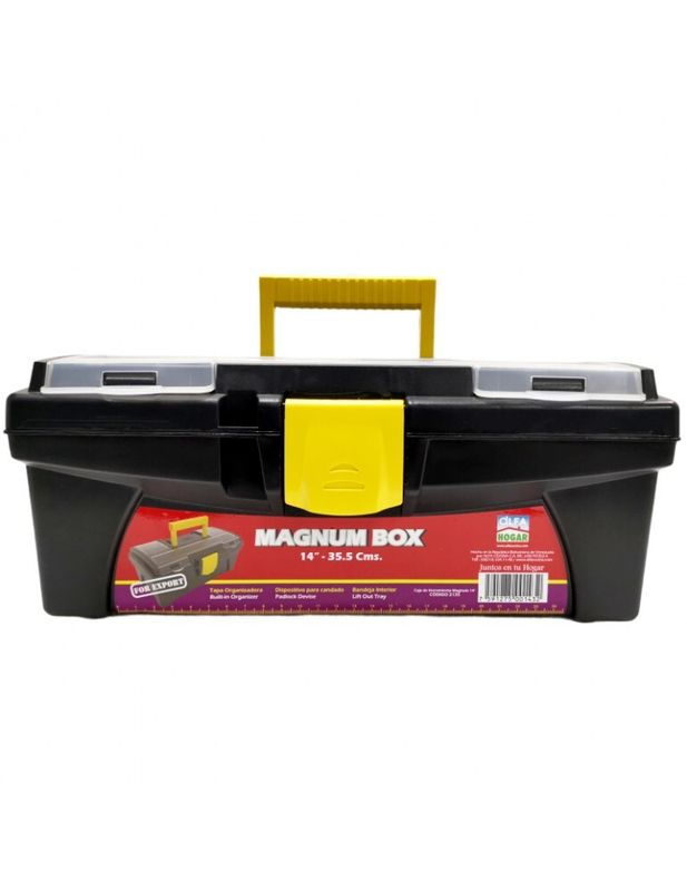 ALFA HOGAR CAJA HERRAMIENTAS 14' MULTICOLOR