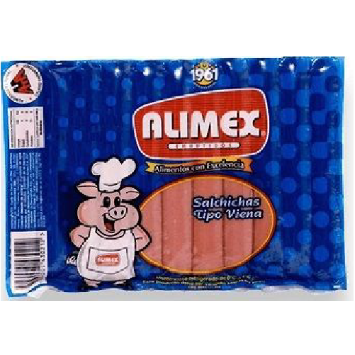 ALIMEX SALCHICHA TIPO VIENA 450GR ALIMEX SALCHICHA TIPO VIENA 450GR