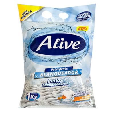 ALIVE DETERGENTE EN POLVO BLAQUEADOR 1KG