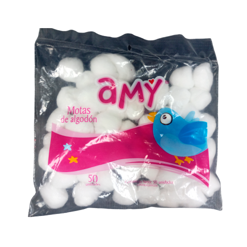 AMY MOTAS DE ALGODON 50UN