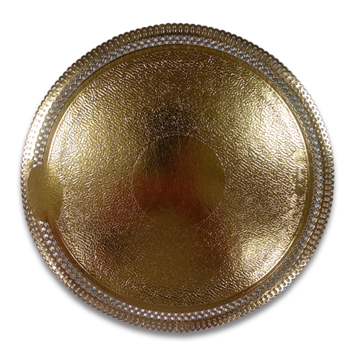 BASE TIPO BLONDA REDONDA DE CARTON DORADO #33