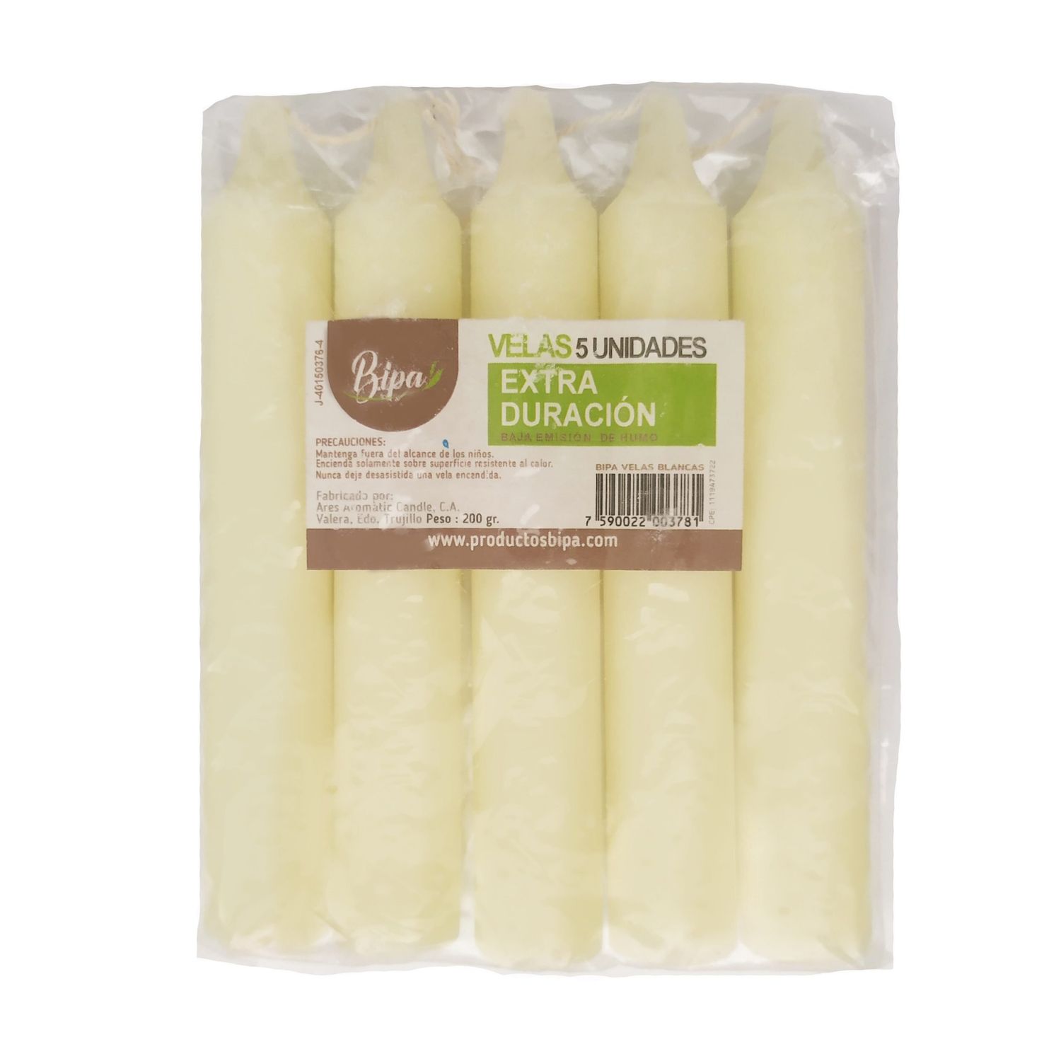 BIPA VELAS BLANCAS 5 UND GTIN13