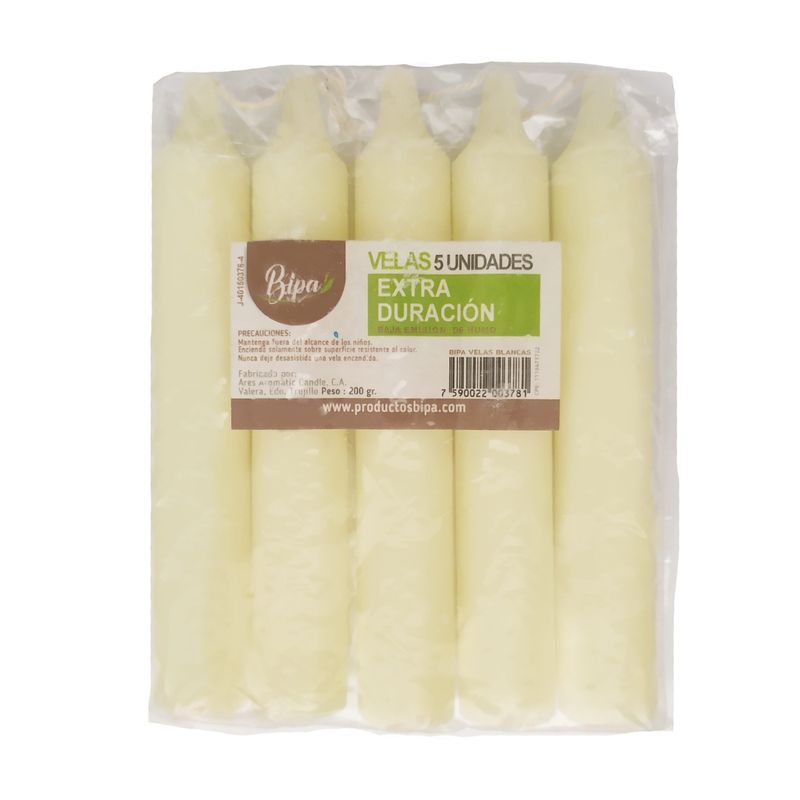 BIPA VELAS BLANCAS 5 UND GTIN13