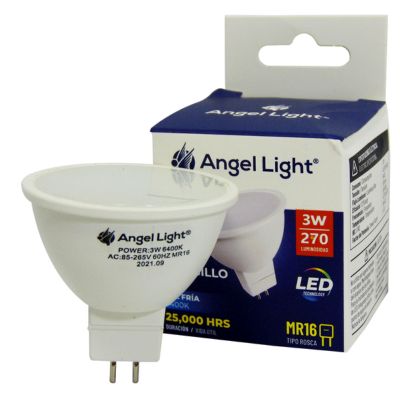 BOMBILLO LED 5W DICROICO MR16 4000K LUZ CALIDAD ANGEL LIGHT