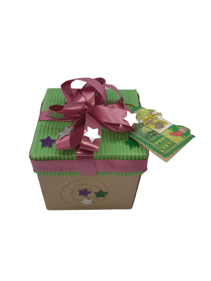 CAJA DECORADA NAVIDENA PEQ