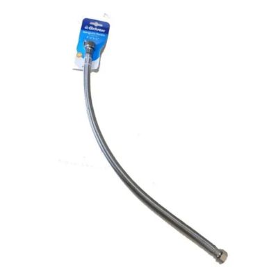 CANILLA FLEXIBLE MALLA DE ACERO 60CM 1/2X1/2