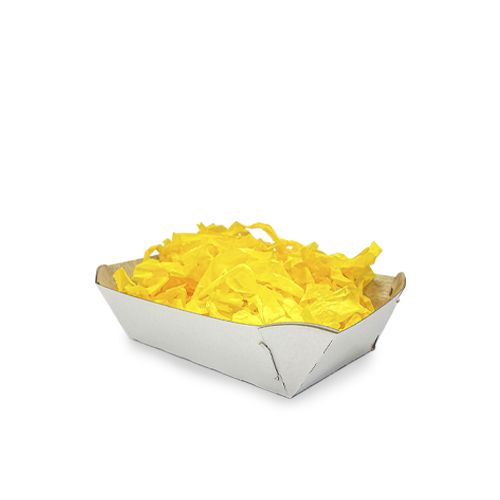 CANOA DE CARTON BLANCA  10.5X7X4CM