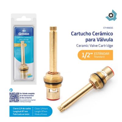 CARTUCHO CERAMICO PARA GRIFOS 1/2 GRIVEN