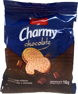 CHARMY GALLETA RELLENA CHOCOLATE 16GR