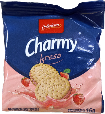 CHARMY GALLETA RELLENA FRESA 16GR