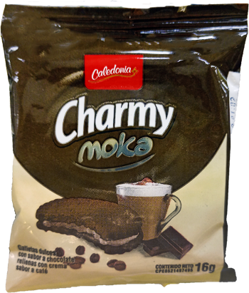 CHARMY GALLETA RELLENA MOKA 16GR