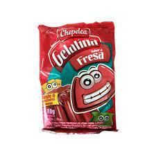 CHEPELCA GELATINA SABOR A FRESA 80GR