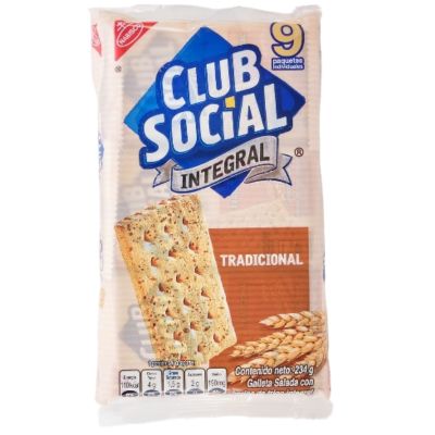 CLUB SOCIAL GALLETA INTEGRAL 9UND