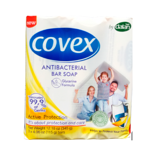 COVEX BARRA ANTIBACTERIAL ACTIVE PROTECTION TRIPACK 345GR