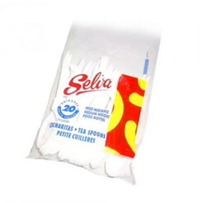 CUCHARITAS DESECHABLES PESO MEDIANO TSM  20UNDS SELVA