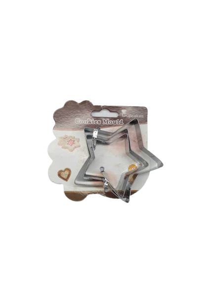 CUPCAKES MOLDE P/GALLETA FIG. ESTRELLA 3PZS