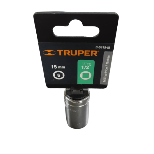 DADO 6 PTA 1/2'X15MM TRUPER