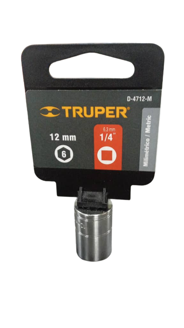 DADO 6 PTA 1/4'X12MM TRUPER