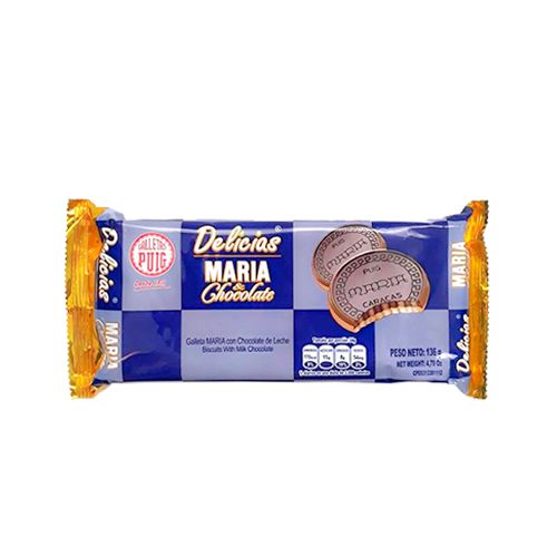 DELICIAS MARIA GALLETA CON CHOC.136GR 256