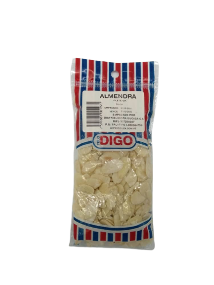 DIGO ALMENDRAS FILETEADAS 50GR