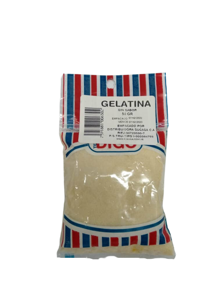 DIGO GELATINA SIN SABOR 50GR