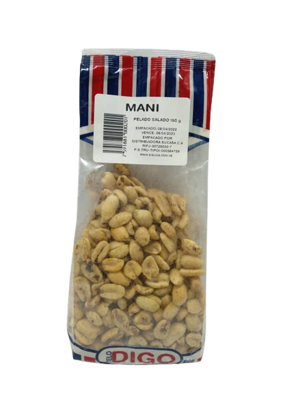 DIGO MANI PELADO SALADO 180GR