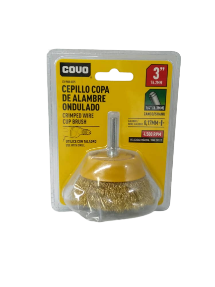 DISCO CEPILLO COPA D.ALAMBRE 3X1/4 COVO