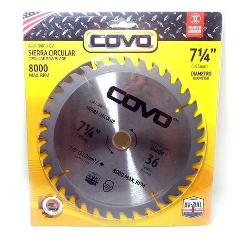 DISCO DE SIERRA 7-1/4' PARA MADERA COVO