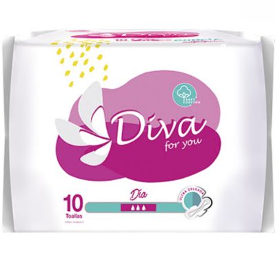 DIVA FOR TOALLAS SANITARIAS DELGADA DIA COTTON 10UN 2030089