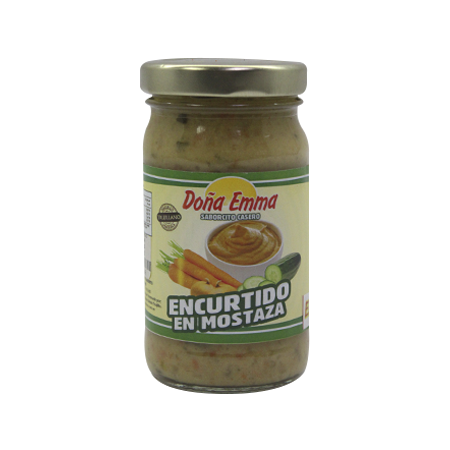 DONA EMMA ENCURTIDO EN MOSTAZA EN TROCITOS 190GR
