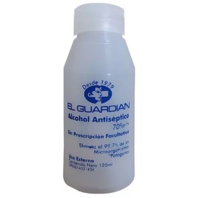 EL GUARDIAN ALCOHOL ANTISEPTICO 70% 120ML EL GUARDIAN ALCOHOL ANTISEPTICO 70% 120ML