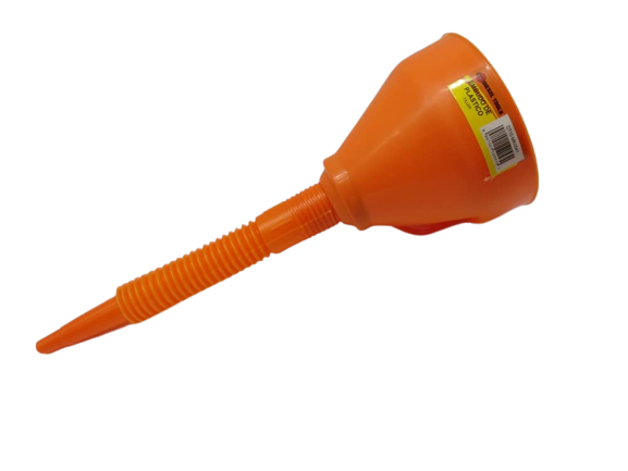 EMBUDO PLASTICO CON PICO FLEXIBLE 15CM