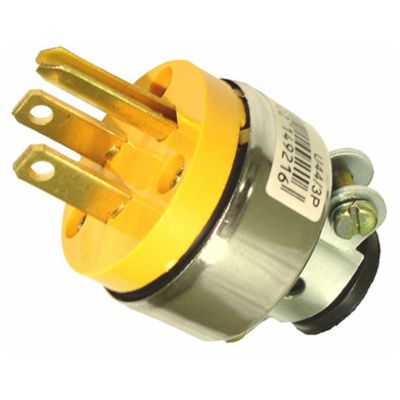 ENCHUFE MACHO METAL C/TIERRA TIPO EGLE 110V