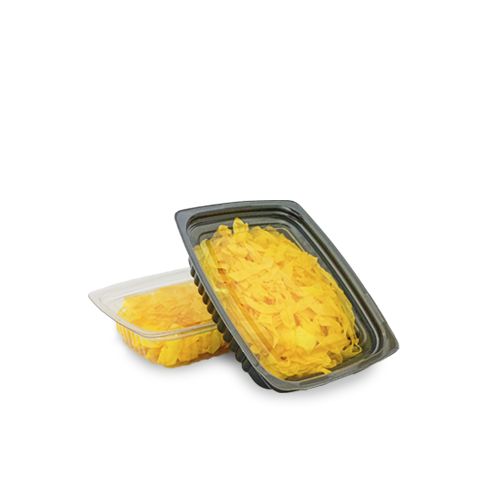 ENVASE PET RECTANGULAR C/TAPA DELIPACK  250CC-8 OZ 1UN