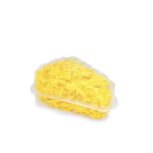 ENVASE PET TRIANGULAR C/TAPA ALTA 12X15X6.5CM