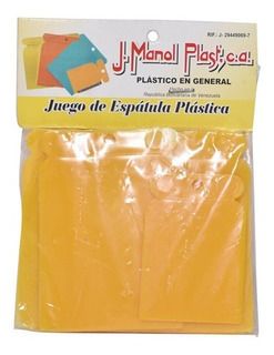 ESPATULA PLASTICA  4' 4PZAS SACO